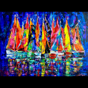 Fluorescente Abstraction 38''x51''