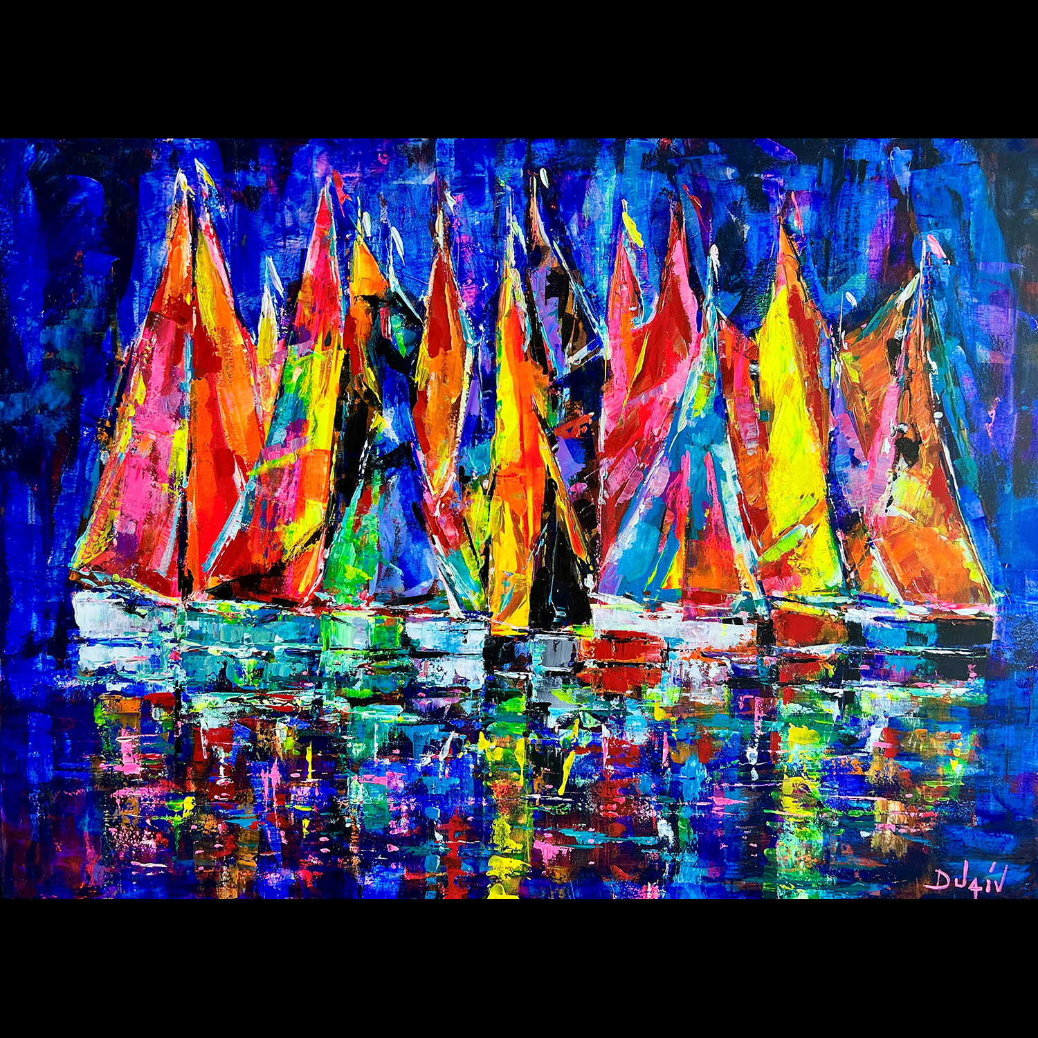 Fluorescente Abstraction 38''x51''