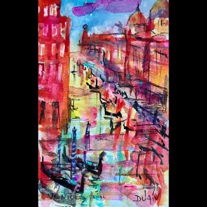 Venice Canal 7''x 4.5''