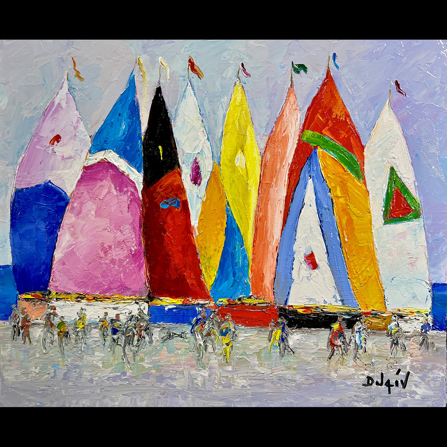 Voiles au Quai 20''x24''