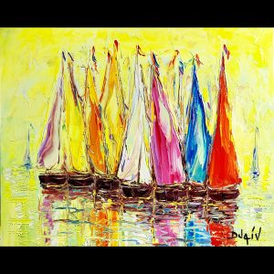 Jaune lâché 20x24
