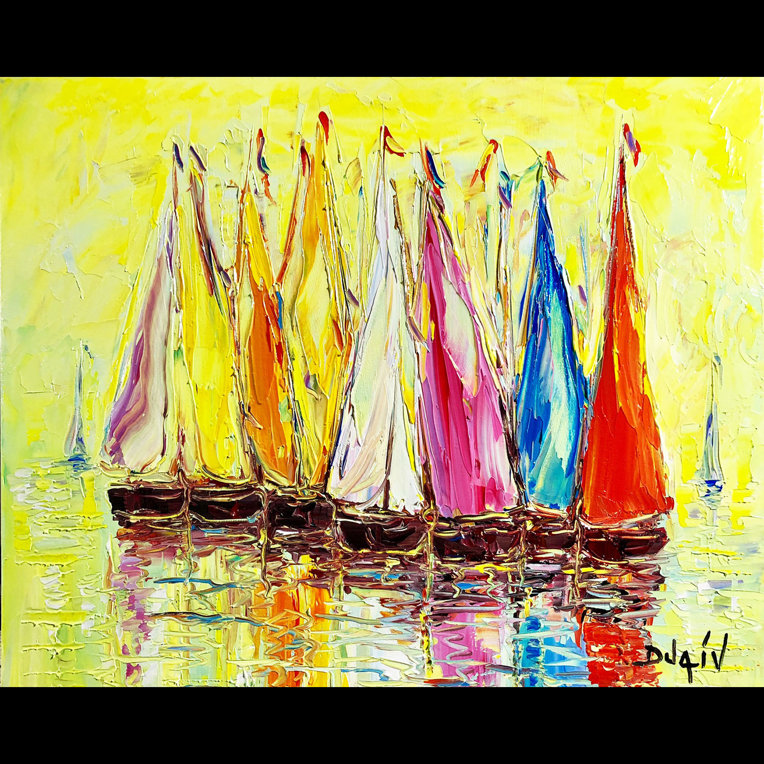 Jaune lâché 20x24