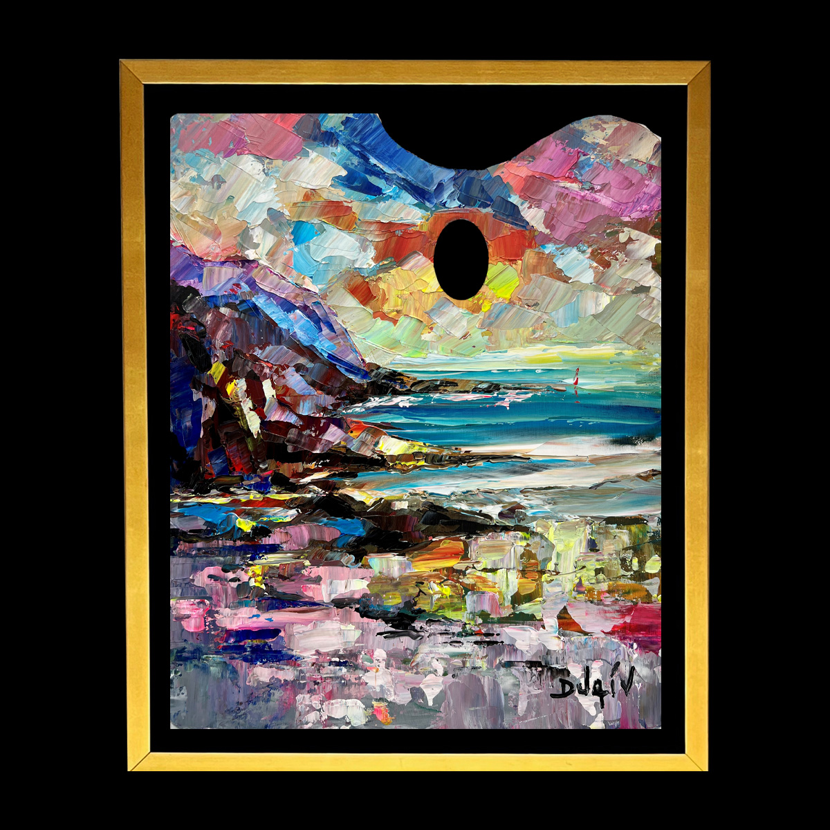 Palette Abstraite 19.5''x15.5''