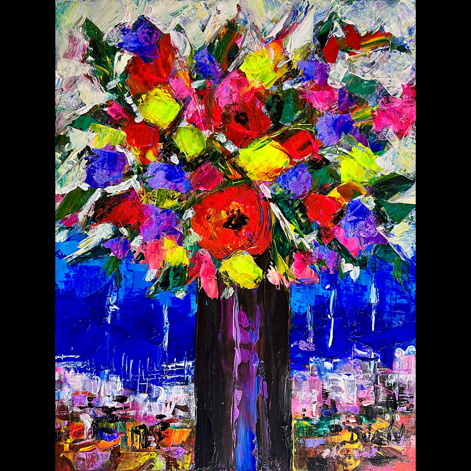 La Vie des Fleurs 18''x14''