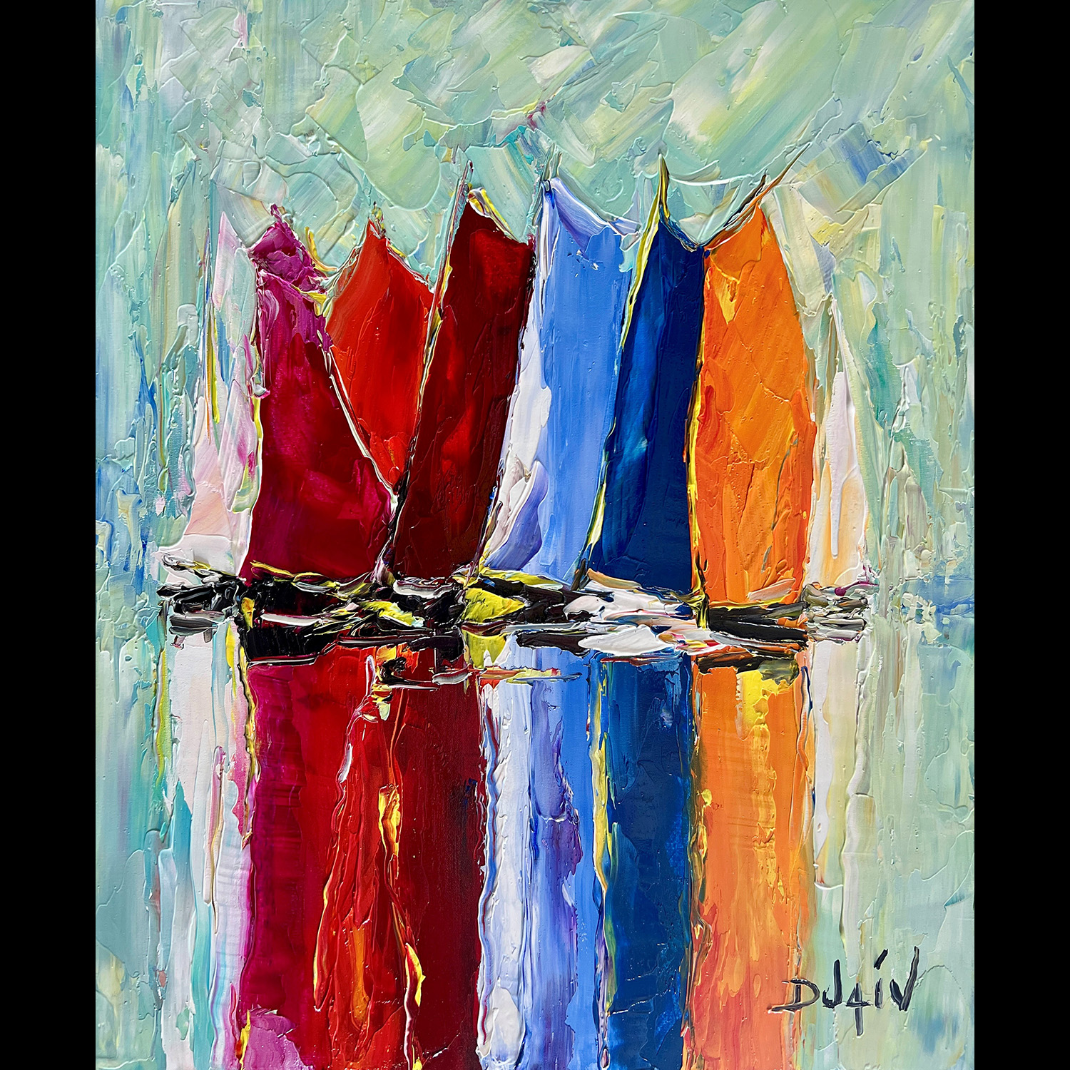 Aplats des voiles 24''x20''
