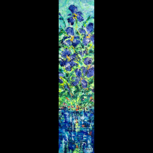 Modern Iris 56''X14''