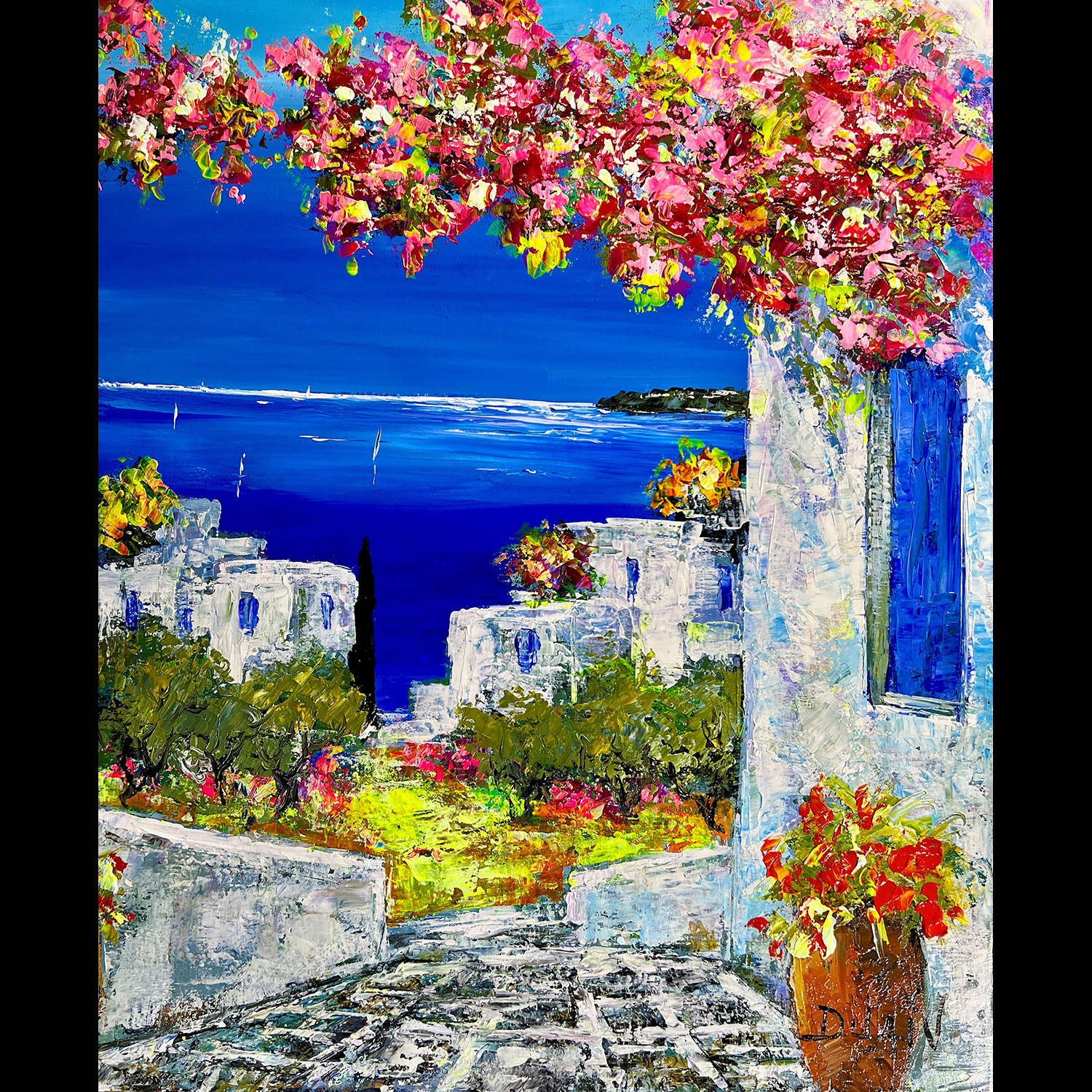 La Mer de Grece 25''x23''