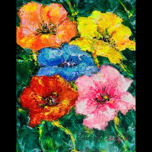 Les Larges Fleurs 19.5''x15