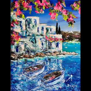 2 Barques Grecques 20''x 16''