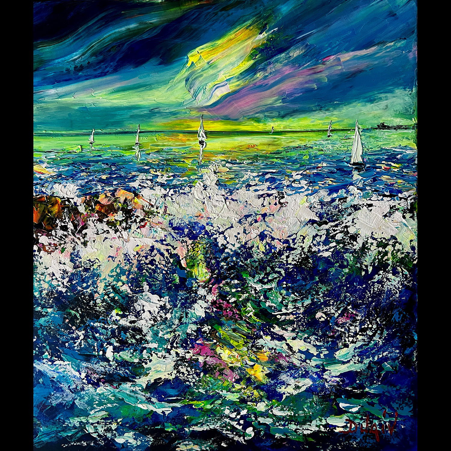 Nuit des Vagues 21''x18''