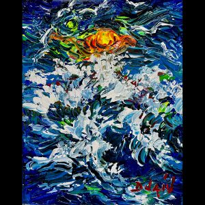 Vagues Van Goghesques 10''x 8''