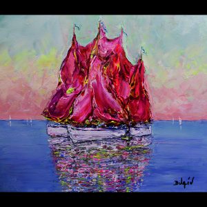Voiles en Rose 21''x18''