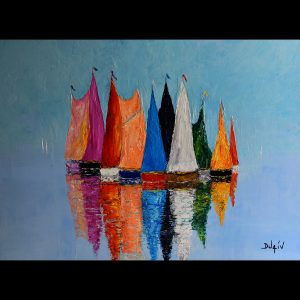 L émerveillement des Voiles 38''x51''