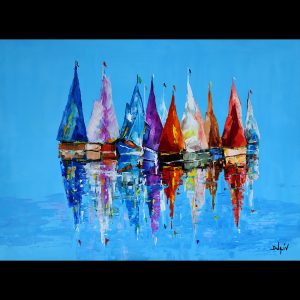 Les Voiles Simples 38''x51''