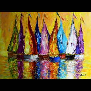 Couleurs de Pêche 38''x51''