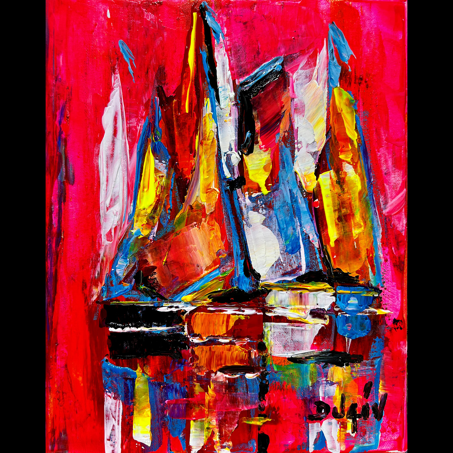 Fluorescence des Voiles 10''x8''