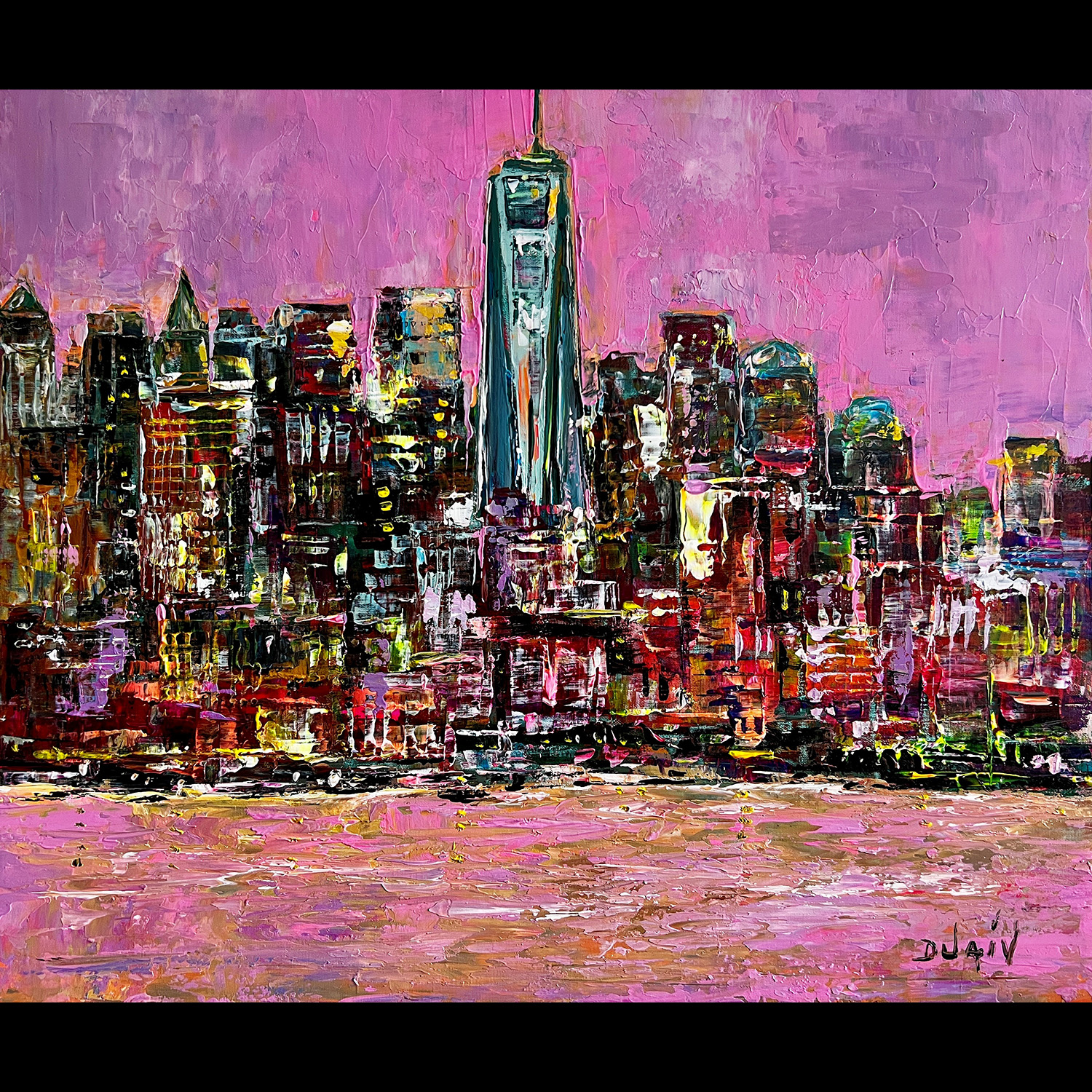 New York Colored 18''x21''