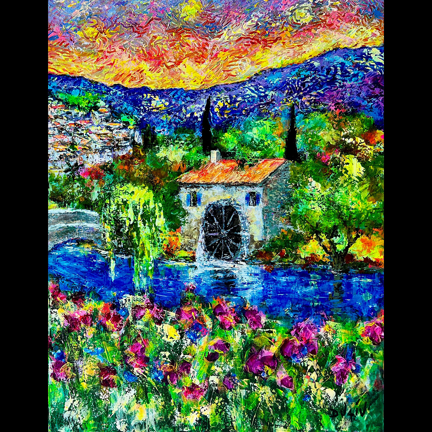 Au Moulin du Village 40'' x 15'' - Right
