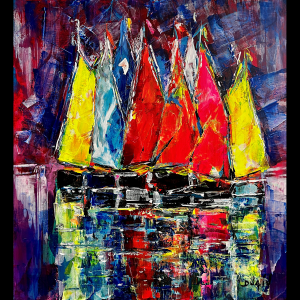 Fantaisie des Voiles 25''x23''
