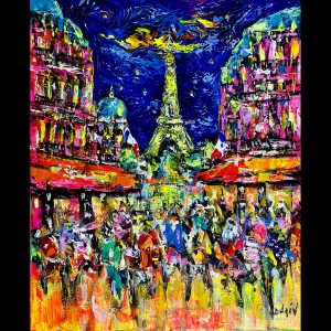 Paris Nuit Lumière 24''x20''