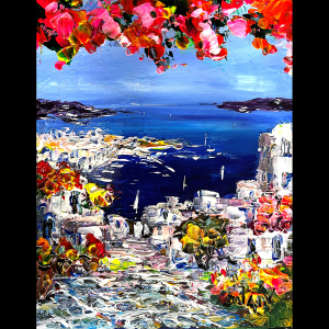 Mykonos Harbor 10''x8''