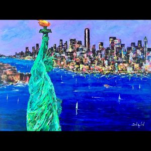 Blue and Liberty 38''x51'' (60F)