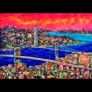 New York atmosphere 51''x70''