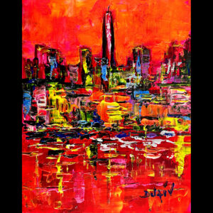 New York en Rouge 10''x8''
