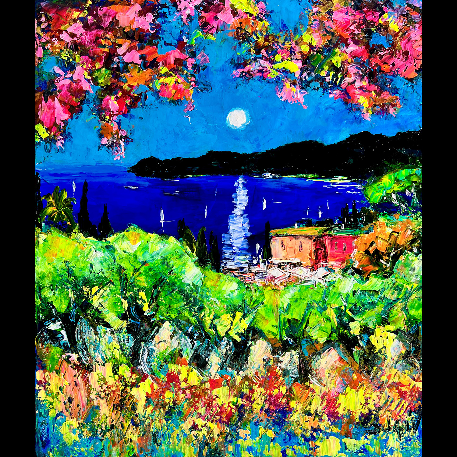 Italie Lune 21''x18''